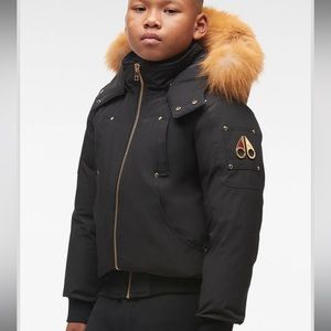MOOSE KNUCKLES - UNISEX GOLD BOMBER FUR - SIZE XL YOUTH